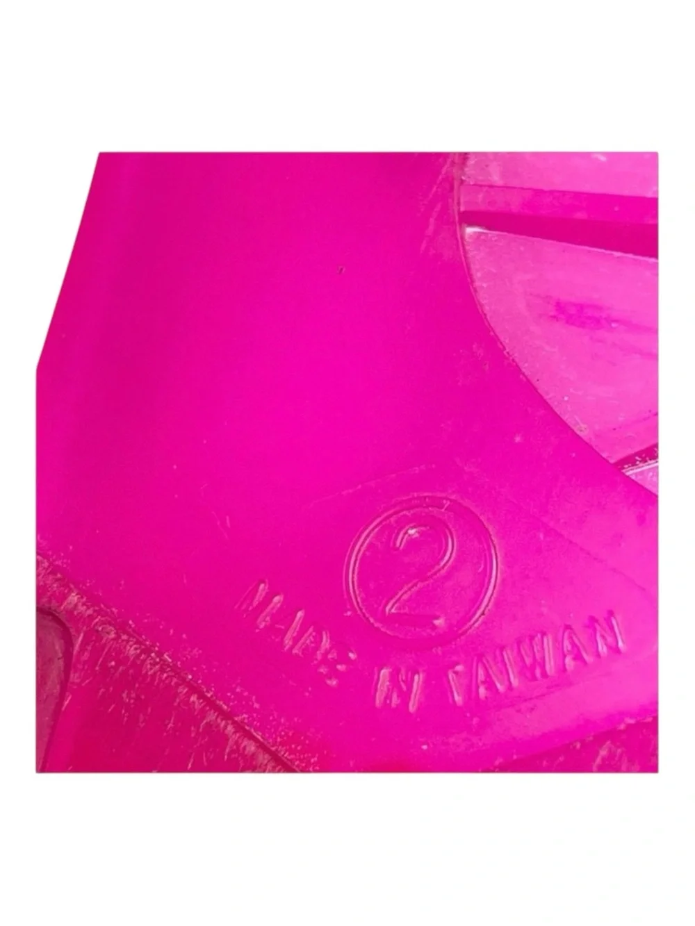Michael Kors 𖦹 Crystal Jelly Thong Flat Sandal 𖦹 Clear Hot Pink 𖦹 2M Big Girl